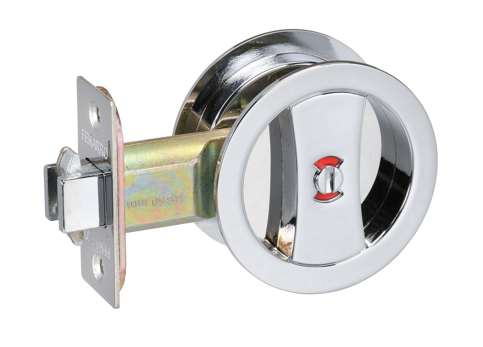 Cavity Sliding door Lock flush pull handle Privacy function Chrome finish rd
