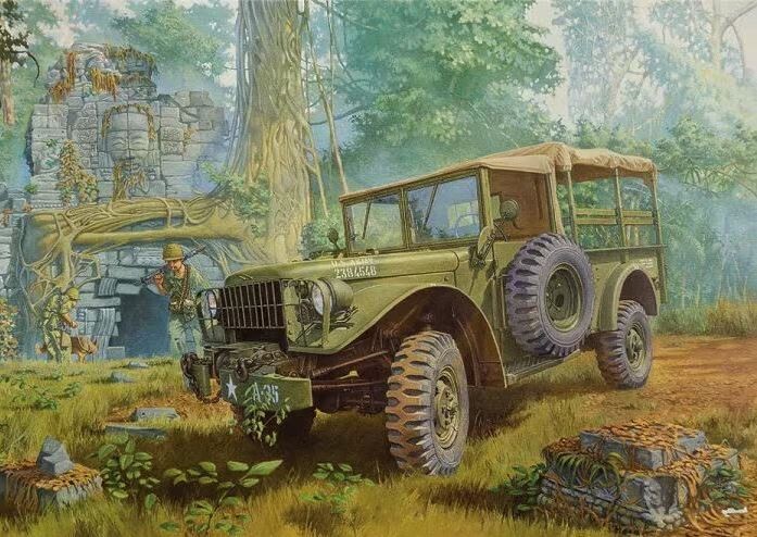 М37 US 3/4 ton 4x4 cargo truck (Plastic model kit) 1/35 Roden RN806