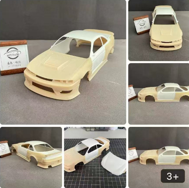Wide Body Resin Kit for Nissan S14-Duraflex Unpainted Model Toys 1/24th