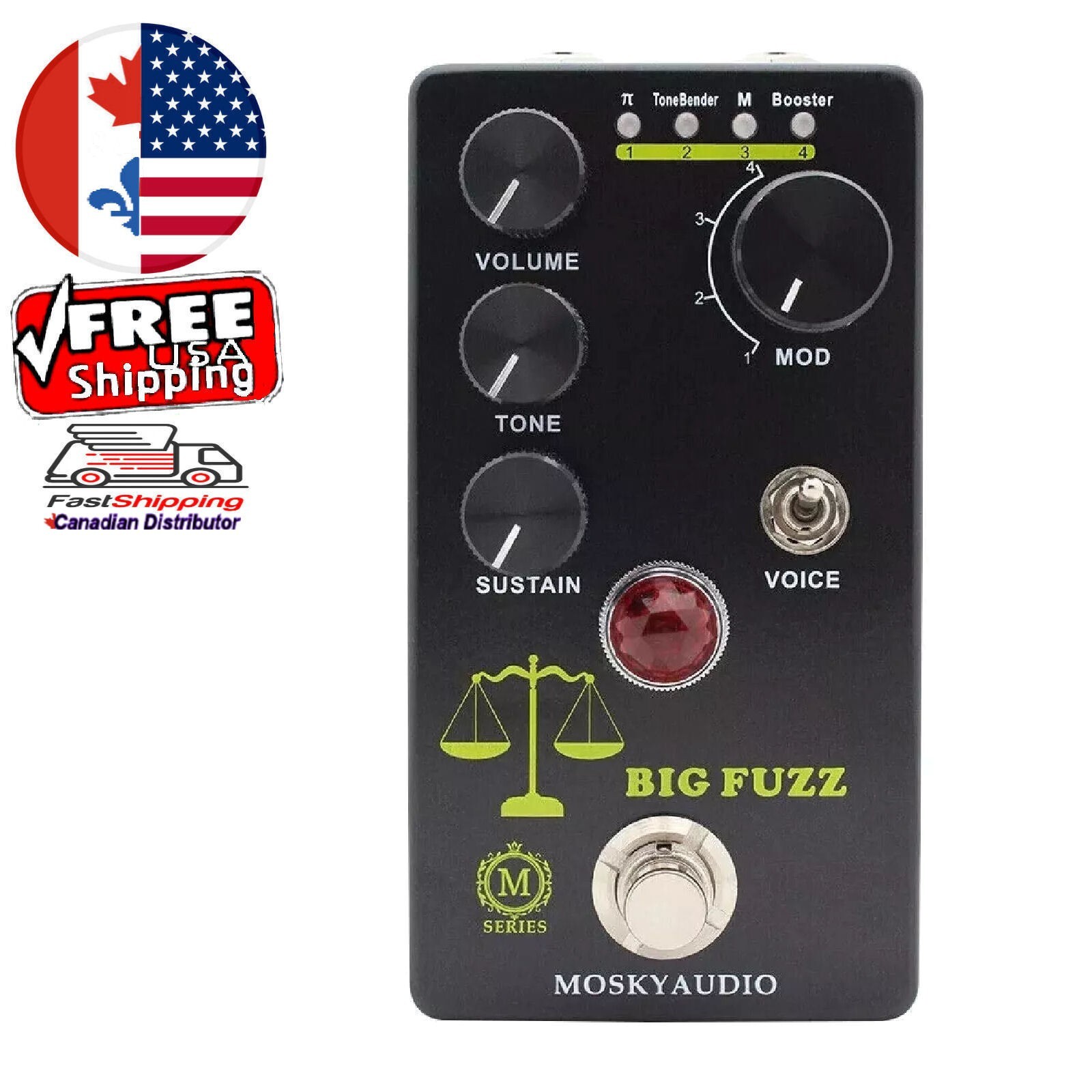 Mosky Big Fuzz Guitar Effect Pedal Fuzz Guitar Pedal Electric Guitar Effects CA