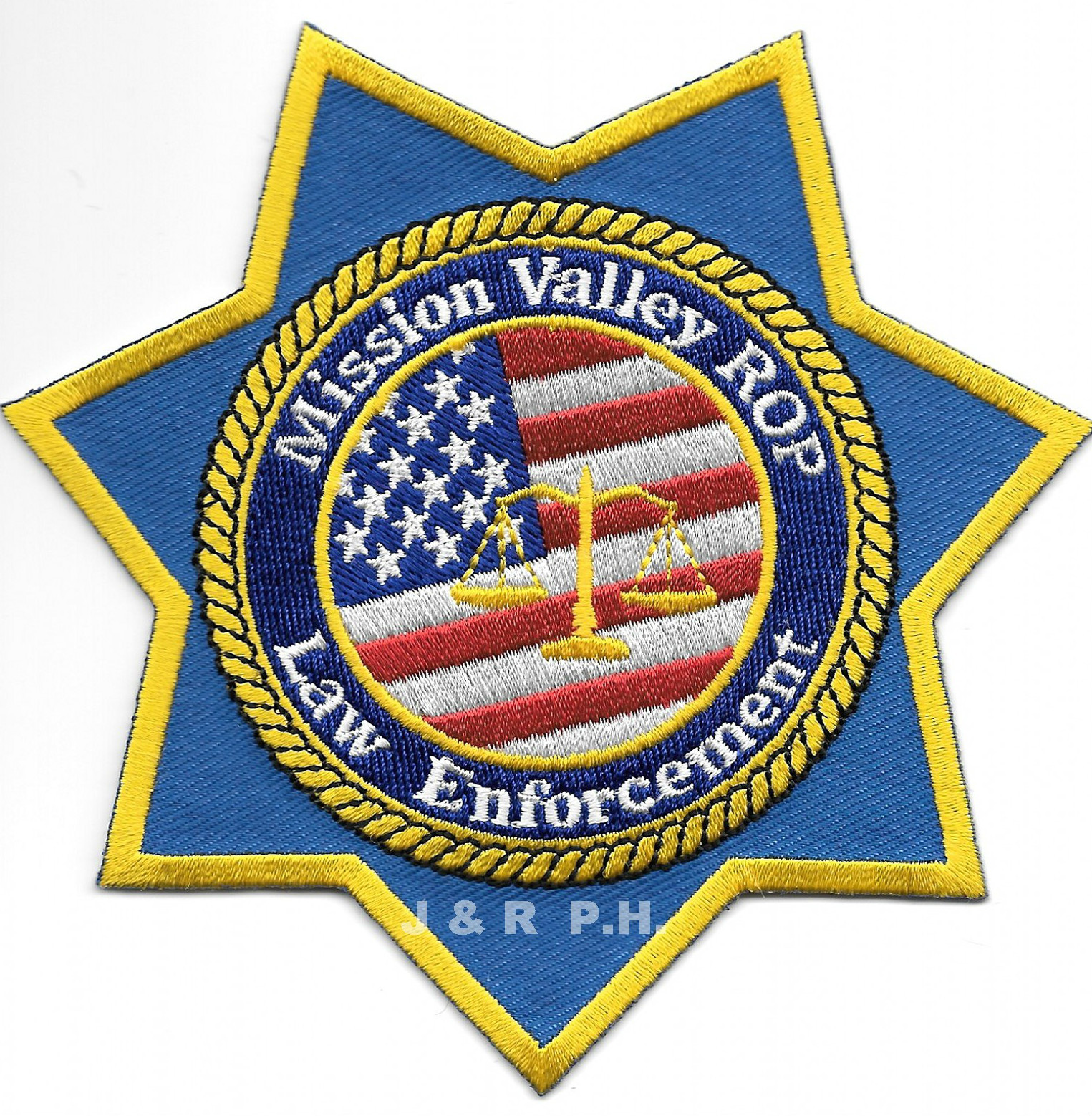 Mission Valley R.O.P., CA (4.5" x 4.5" size) shoulder police patch (fire)