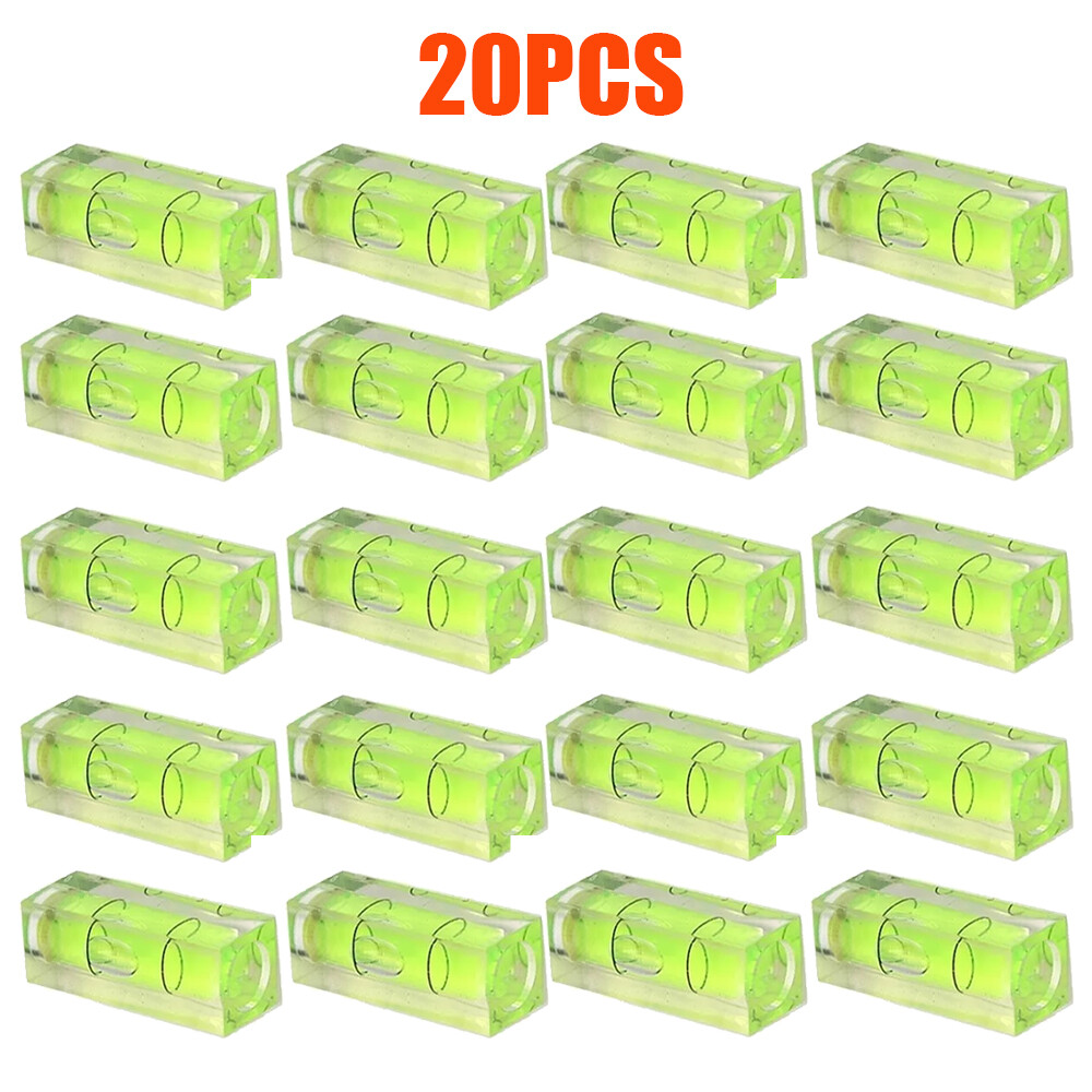 20PC Square Mini Spirit Level Bubble Small Leveller For Leveling Tubular 40mm