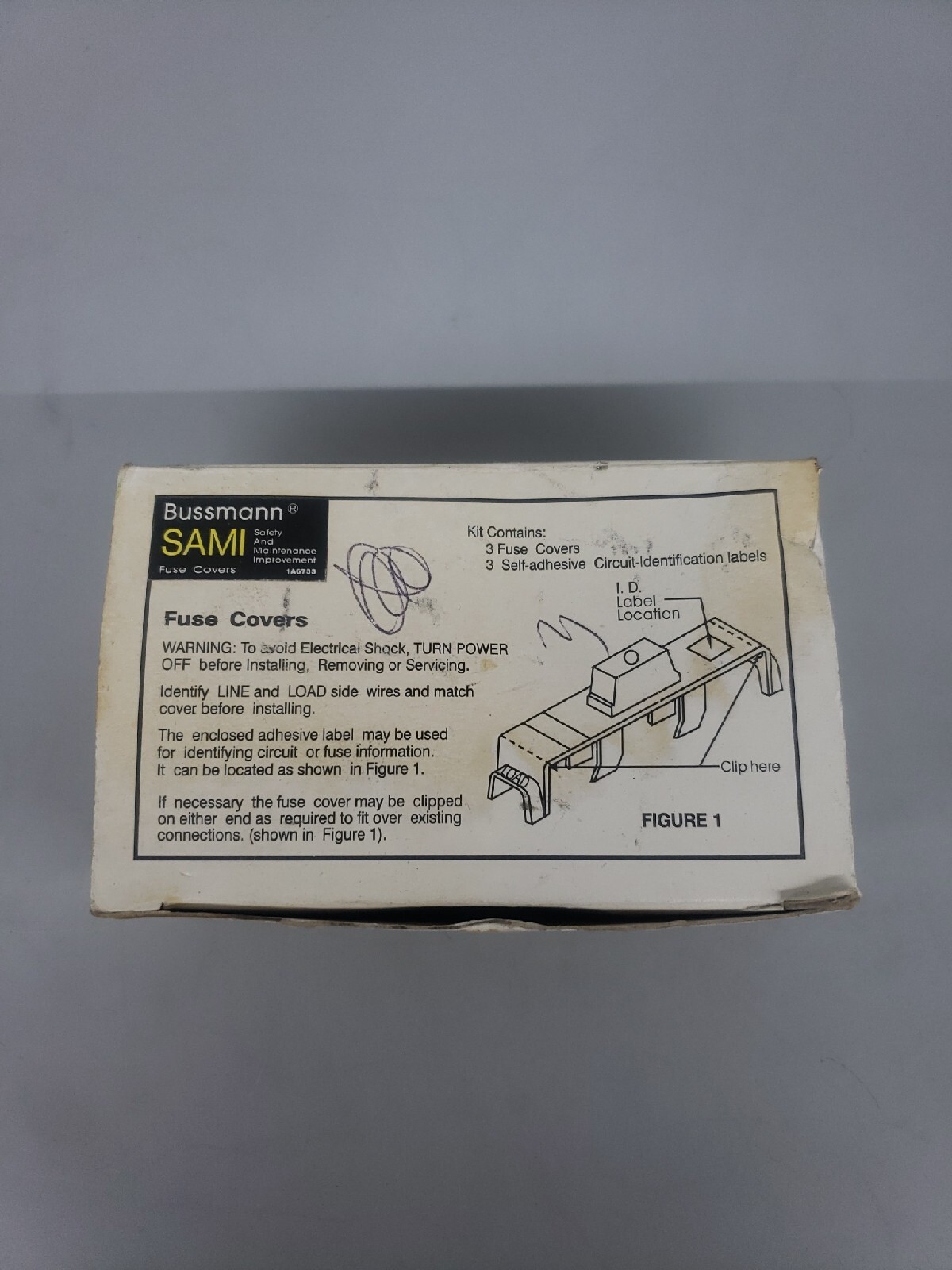 LOT OF 3 Cooper Bussmann SAMI 1l Indicating Fuse Covers J30 & 250VRK, K5 H 35-60