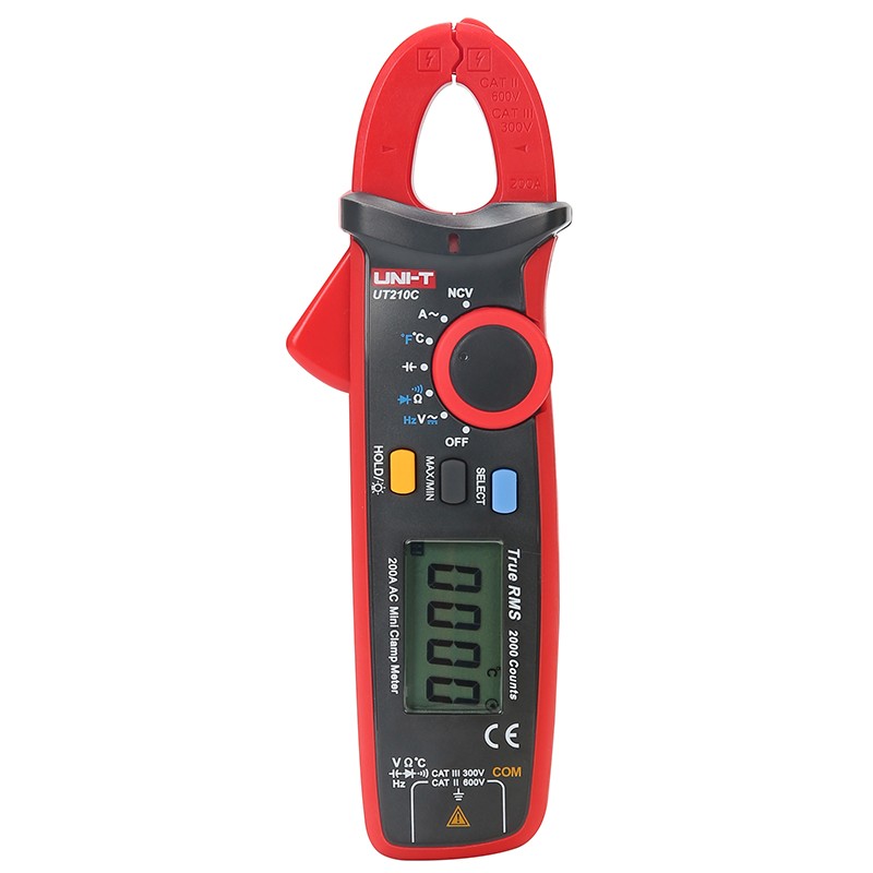 UNI-T UT210C Mini Digital Clamp Multimeter AC/DC True RMS High Precision NCV