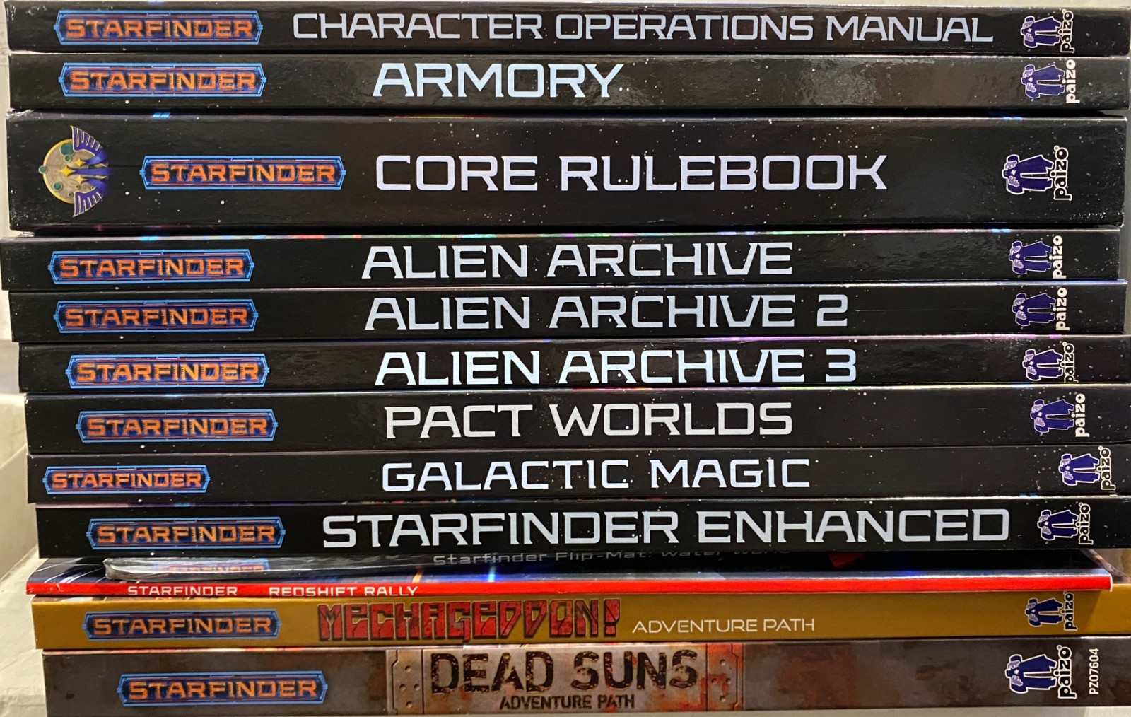 Starfinder RPG 1st Edition Lot of 13: Core Rulebook Alien Archive 1-3 and More