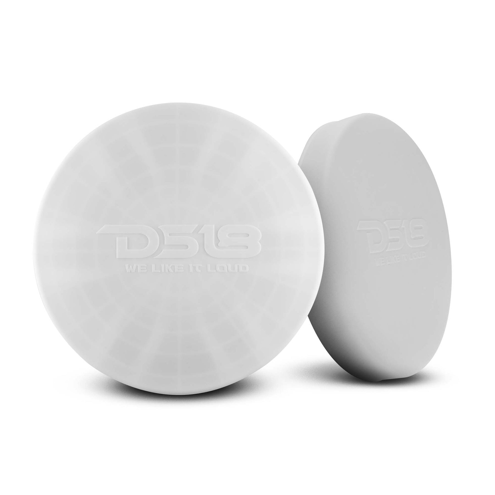 DS18 CS-10/WH 10" White Silicon Protective Speaker Cover for Marine Speakers x2