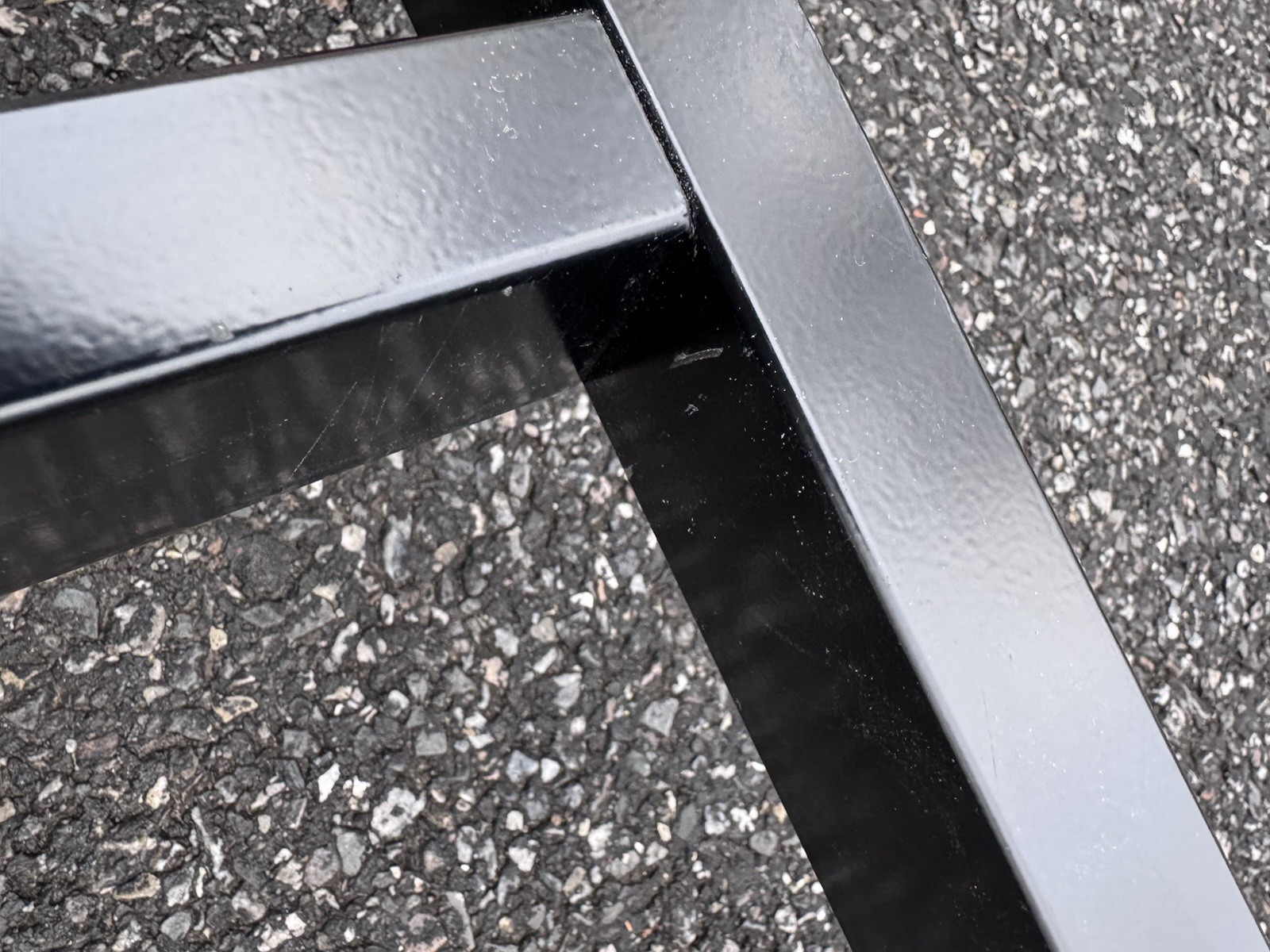 Black Store Display Rack Base 4-Way Base for Gridwall Grid Wall Panels