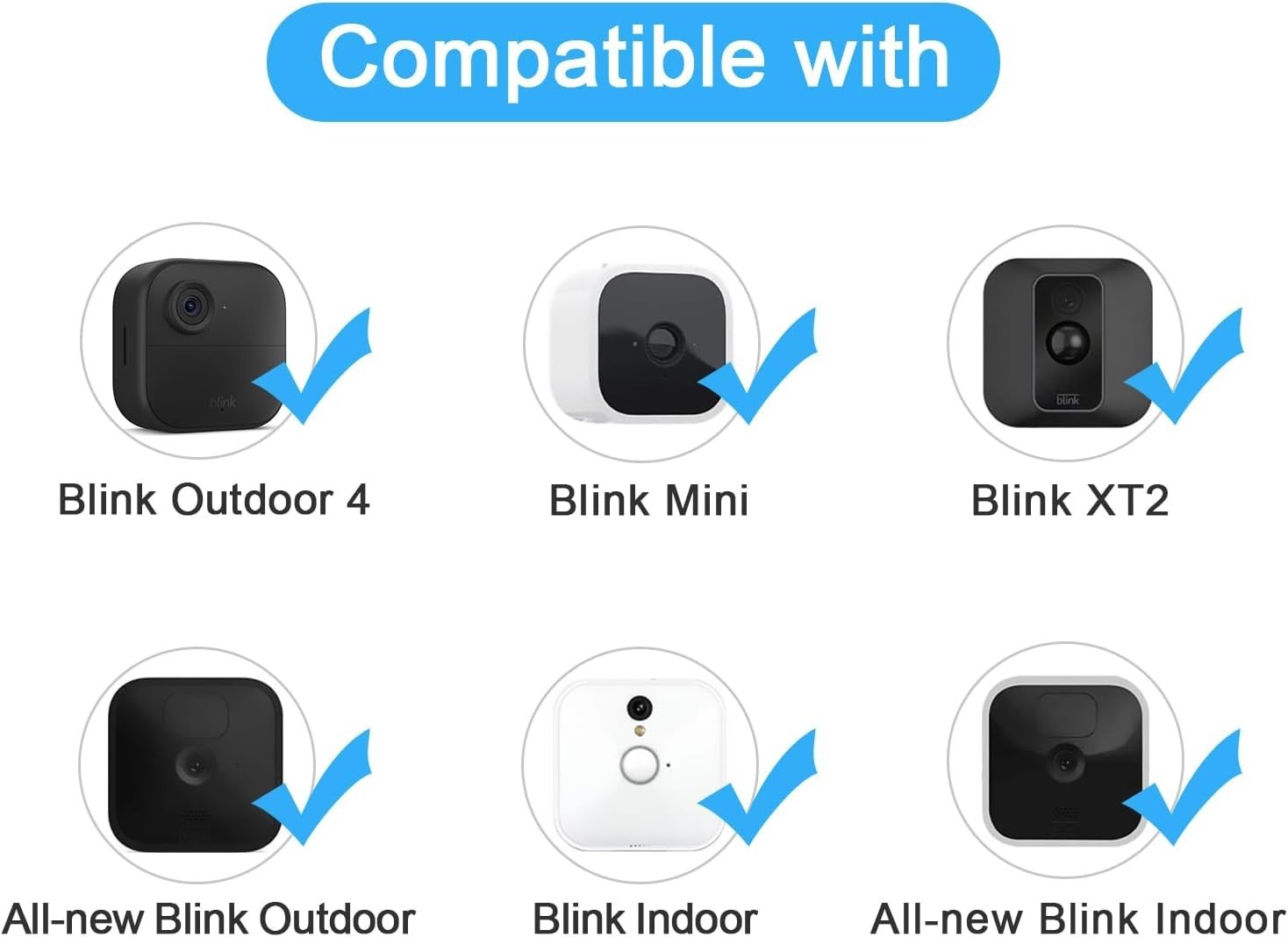"2Pack Adjustable Security Wall Mount Bracket for Blink Outdoor 4 (4Th Gen) / (3