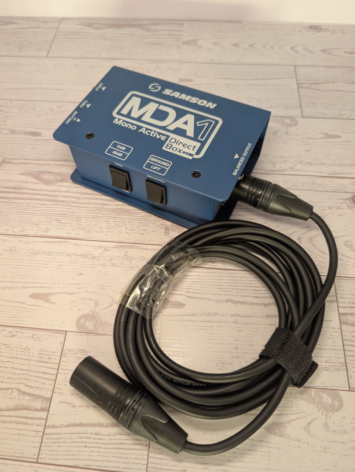 Samson MDA1 - NEW* Condition - Mono Direct Box with XLR Cable