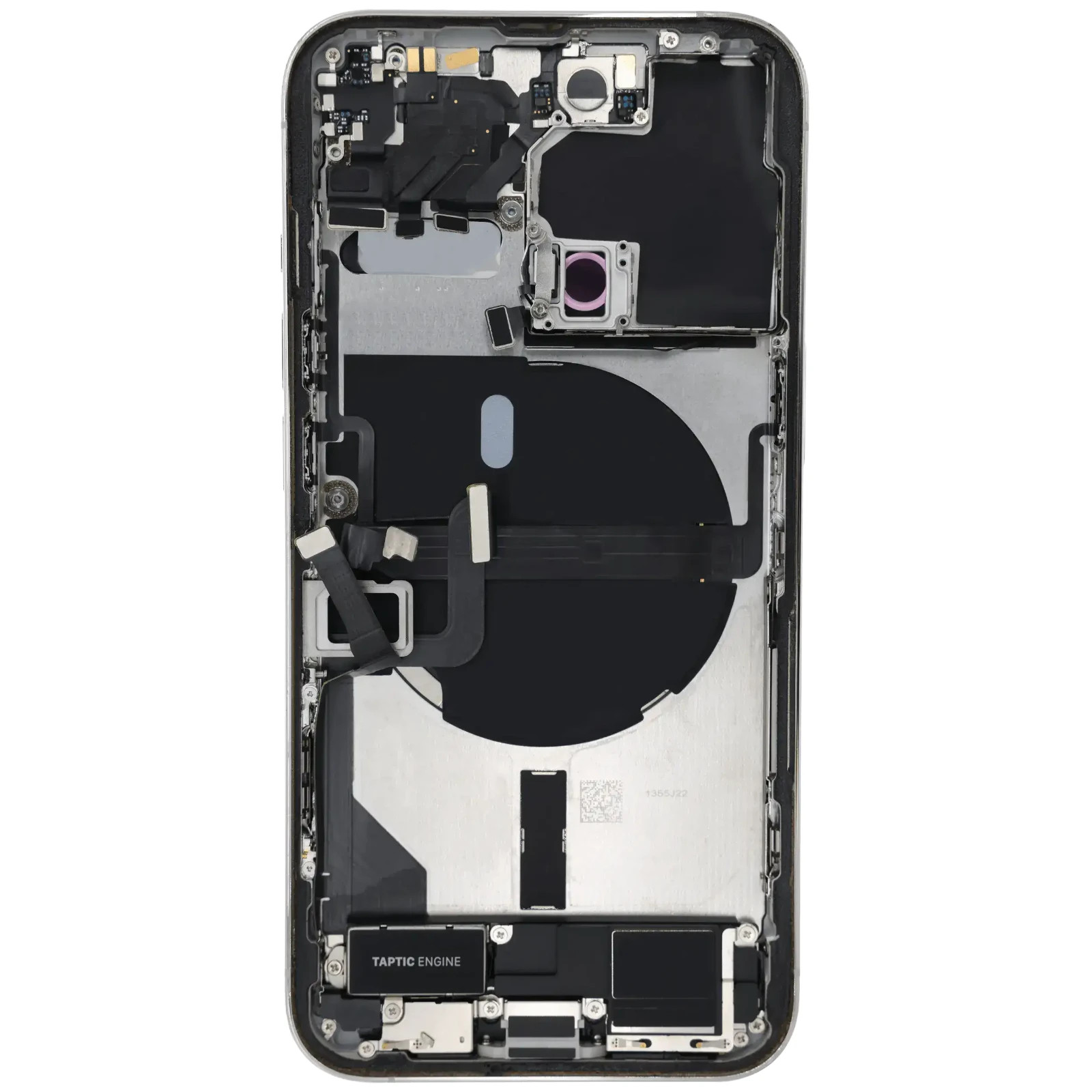 Apple iPhone 13 Pro Back Housing Frame w Charging OEM Pull Grade A Silver