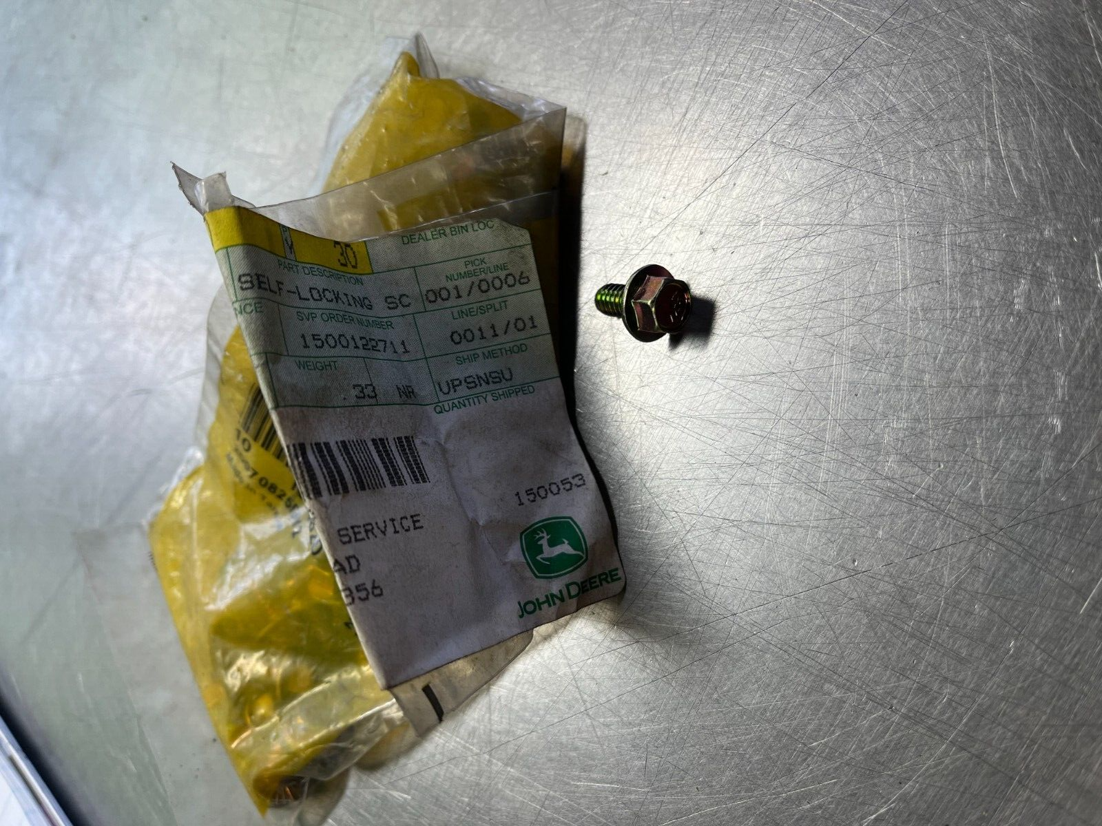 N14820 OEM John Deere Self Locking Screw