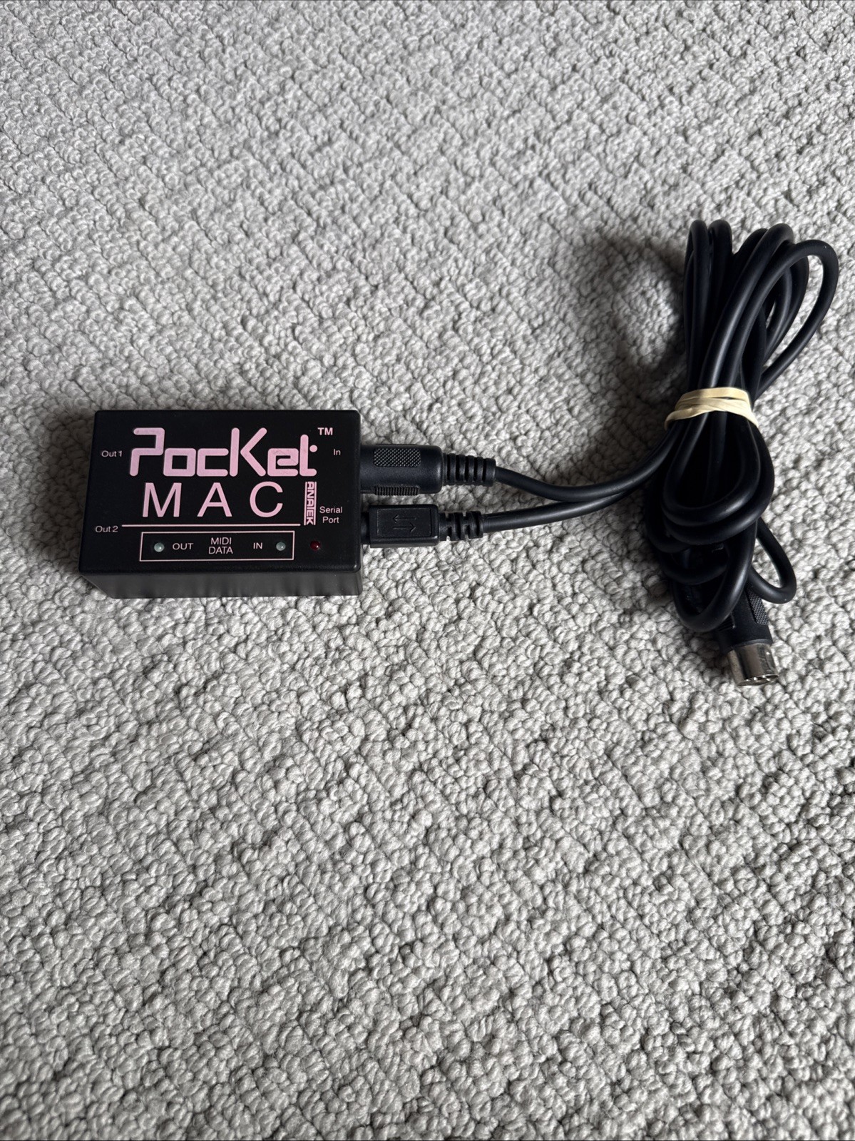 Anatek Pocket MAC 1990 Microcircuits Midi with Cables Tested and Working