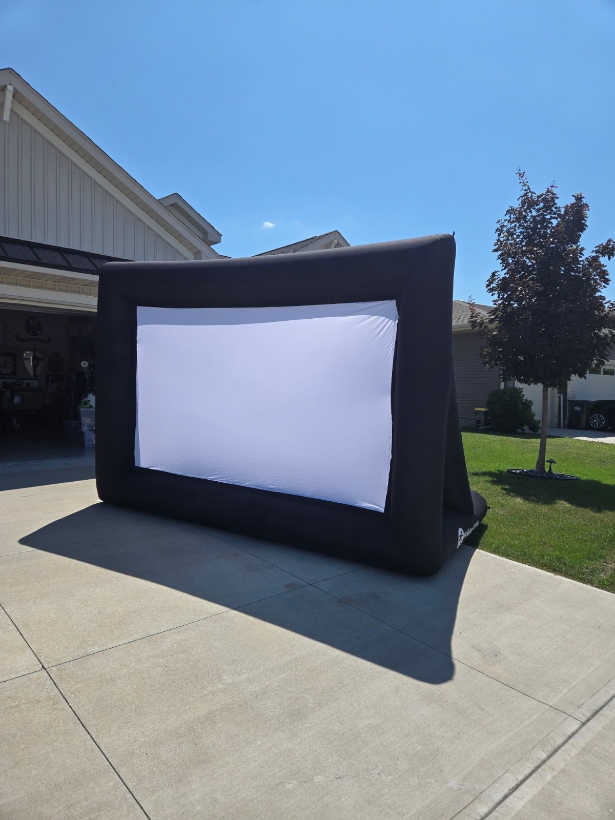 16ft Inflatable Movie Screen Outdoor Projector Screen with Air Blower Storage...