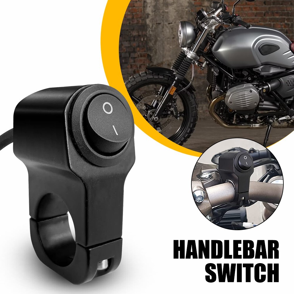7/8" Handlebar On-Off Kill Switch 12V for Scooter ATV Dirt Pit Bike Motorcycle A