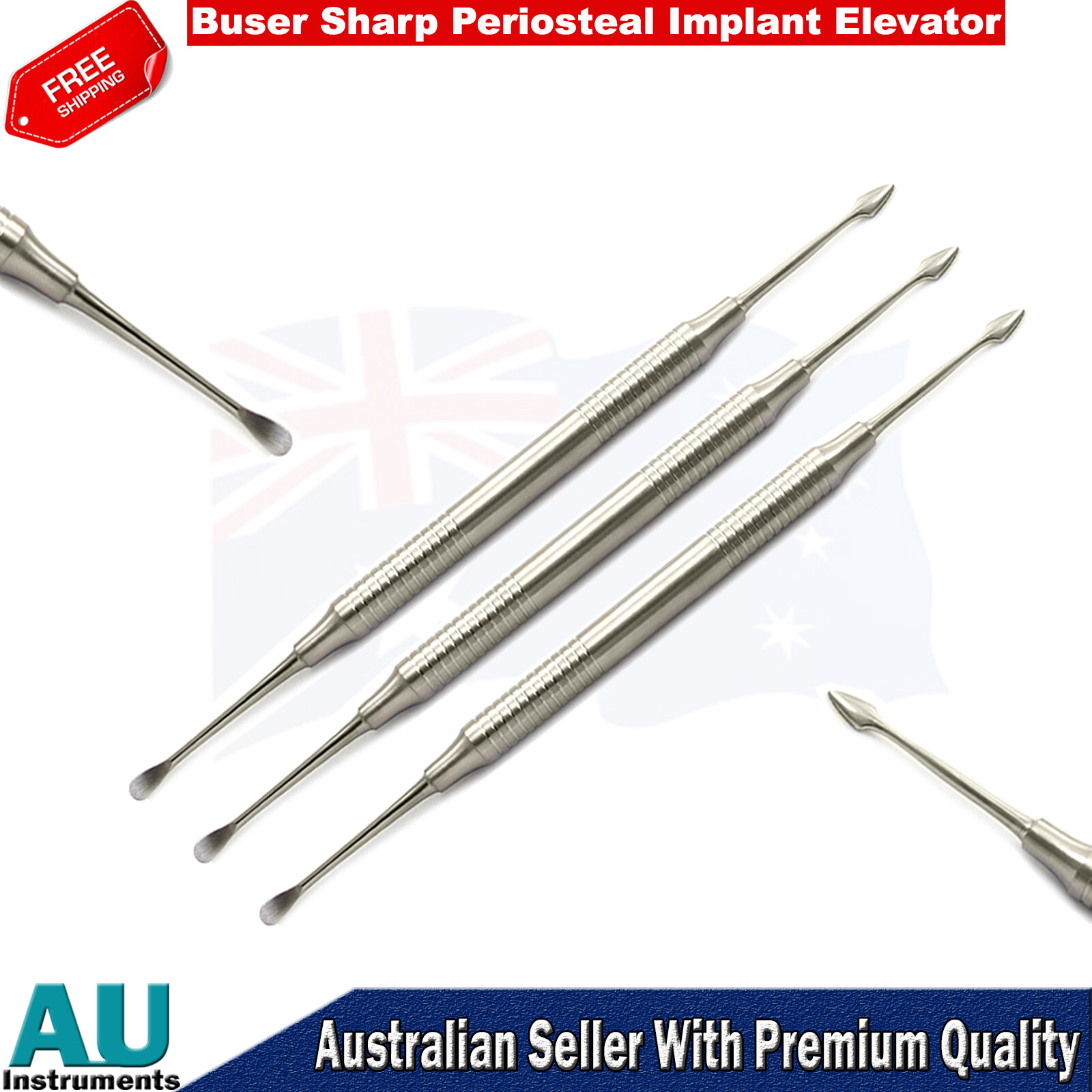 Dental Buser Sharp Periosteal Elevators Veterinary Implant Instruments