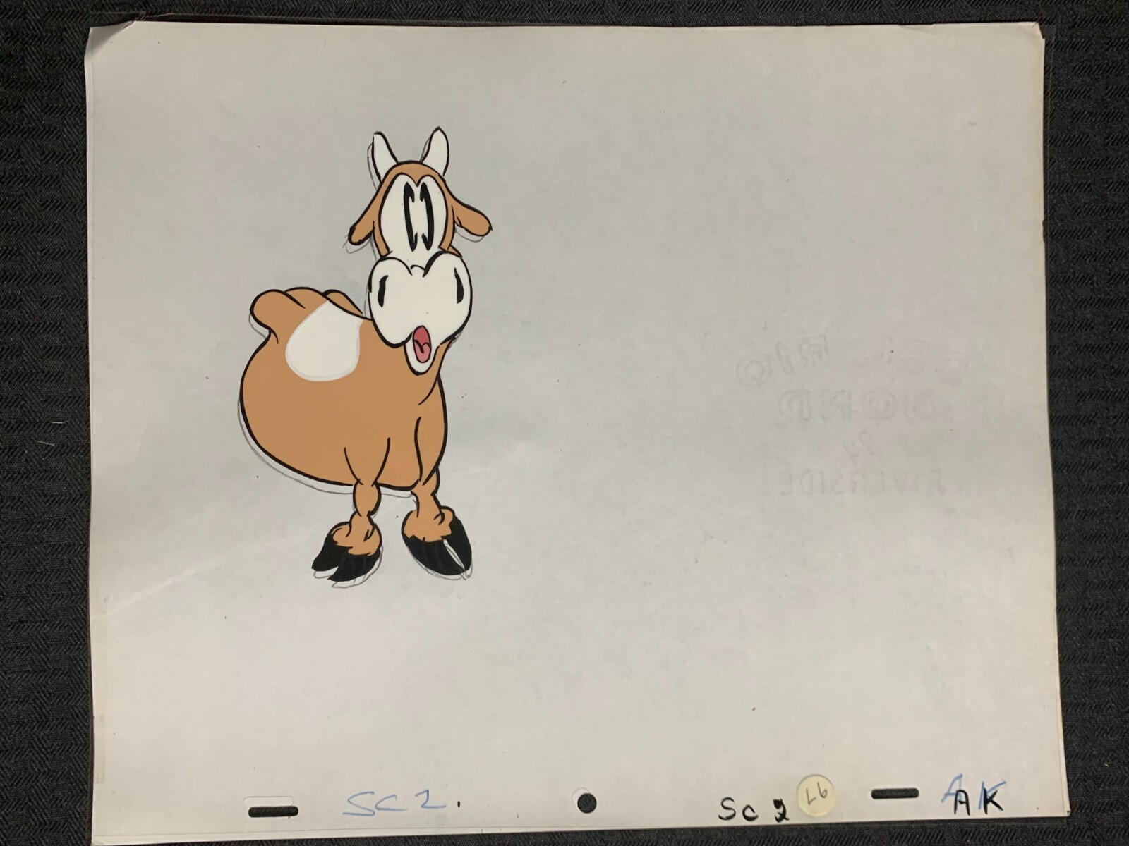 LAND O LAKES BUTTER Commercial 12.5x10.5" Animation Cel - Brown Cow SC2 A-K