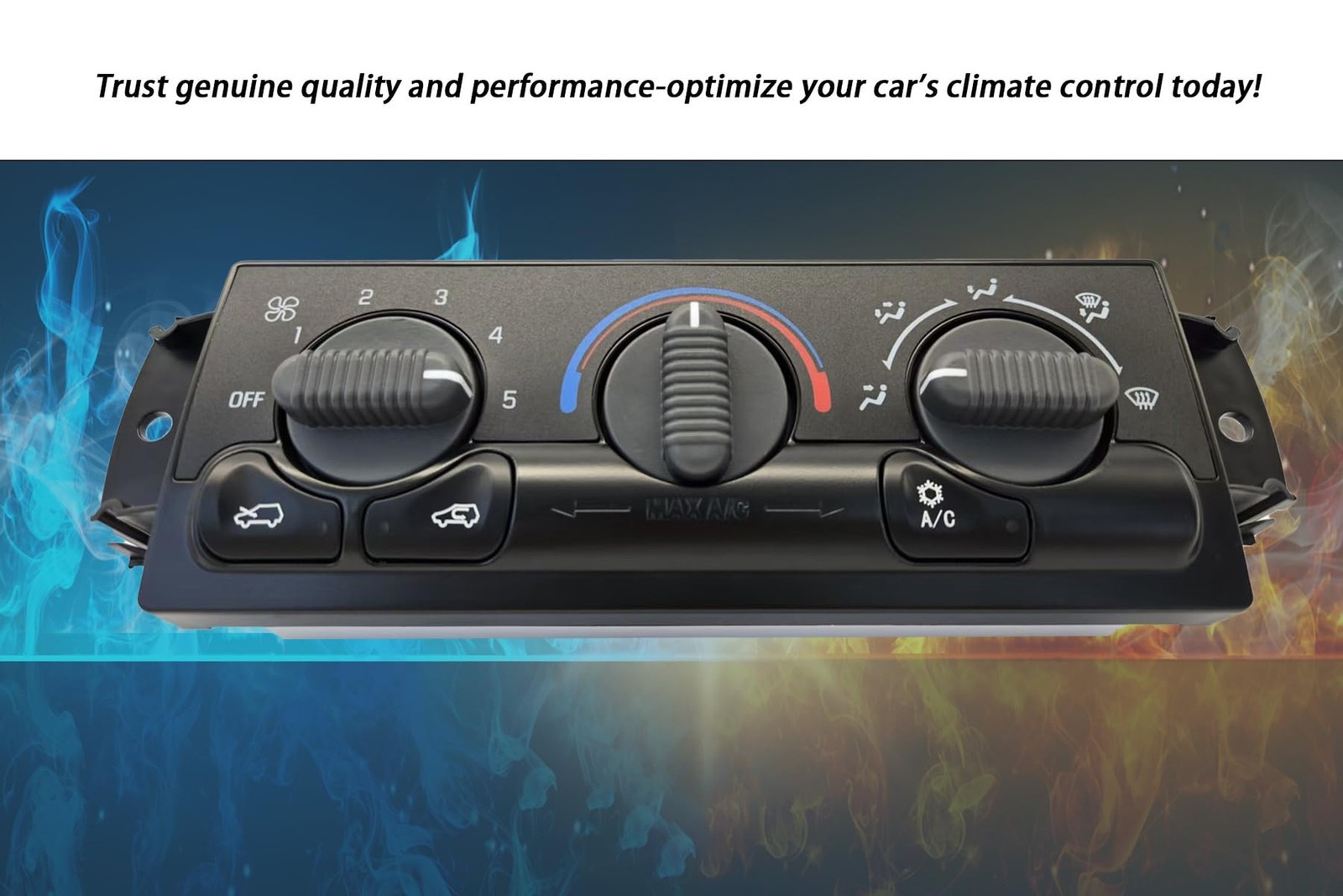 599-266 Front HVAC Climate Control Module Panel is Compatible with 1999-2002 ...