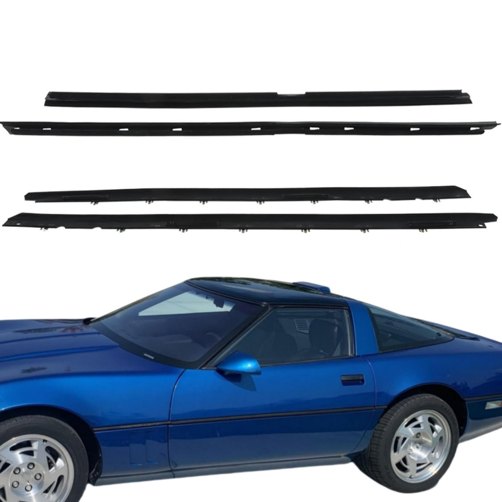 Window Sweep Weatherstrip Felt Seal Kit Set of 4 Replacement 1990-1996