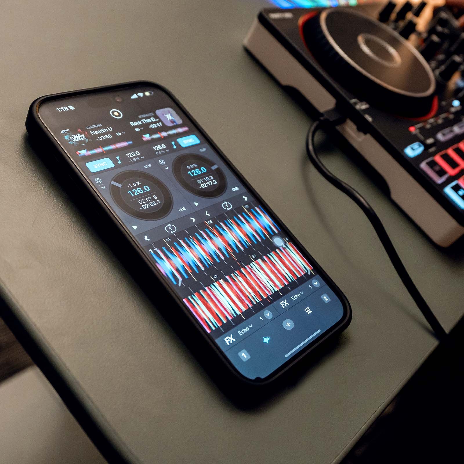 Numark Party Mix III 2 Channel Deck DJ Controller w Light Show & Headphones