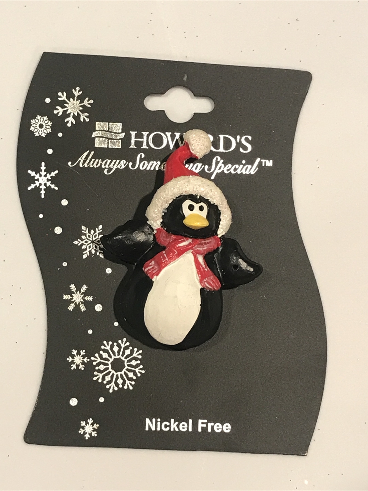 Christmas Santa Penguin Pin