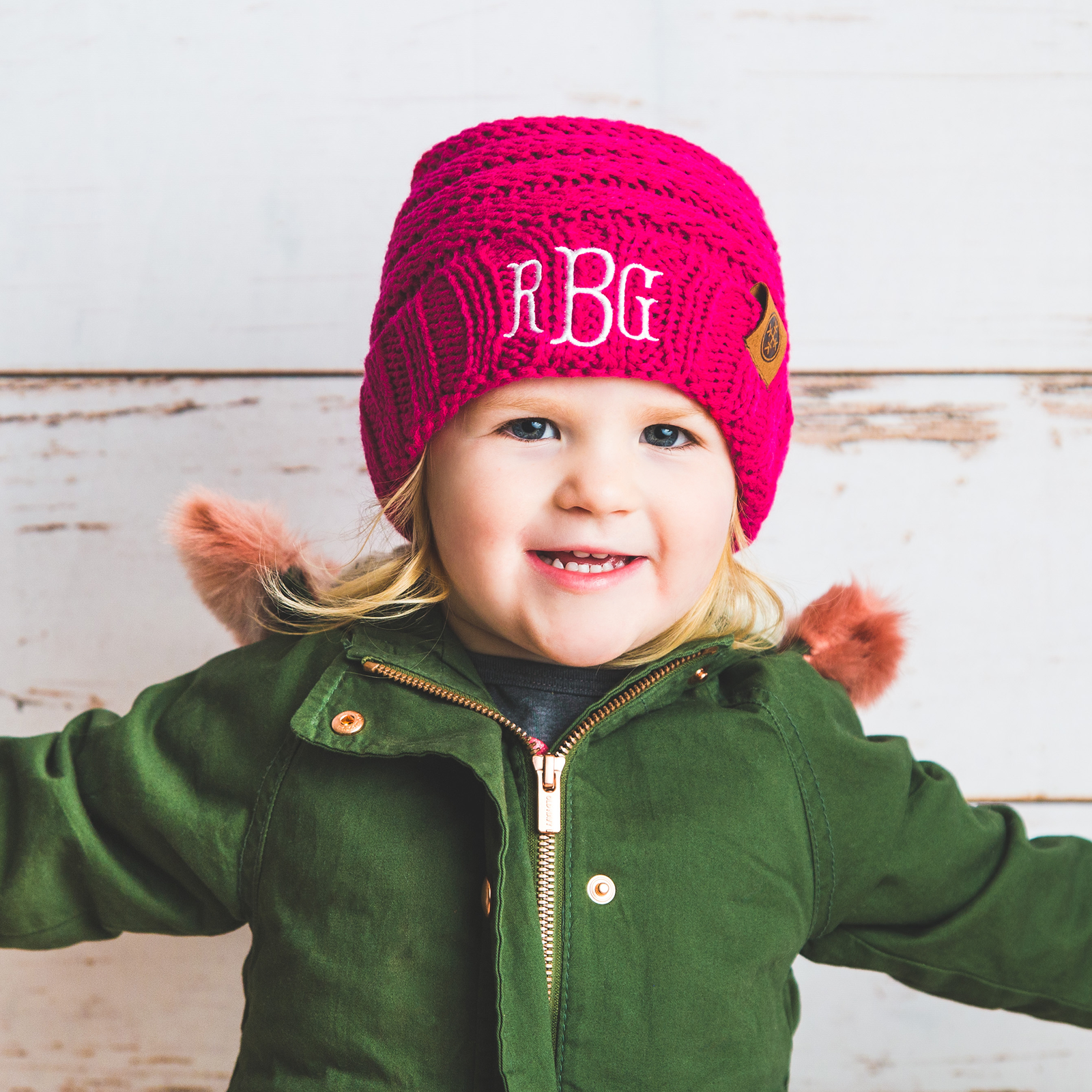 "Making It Personal" Personalized Monogramed Kid Beanies!