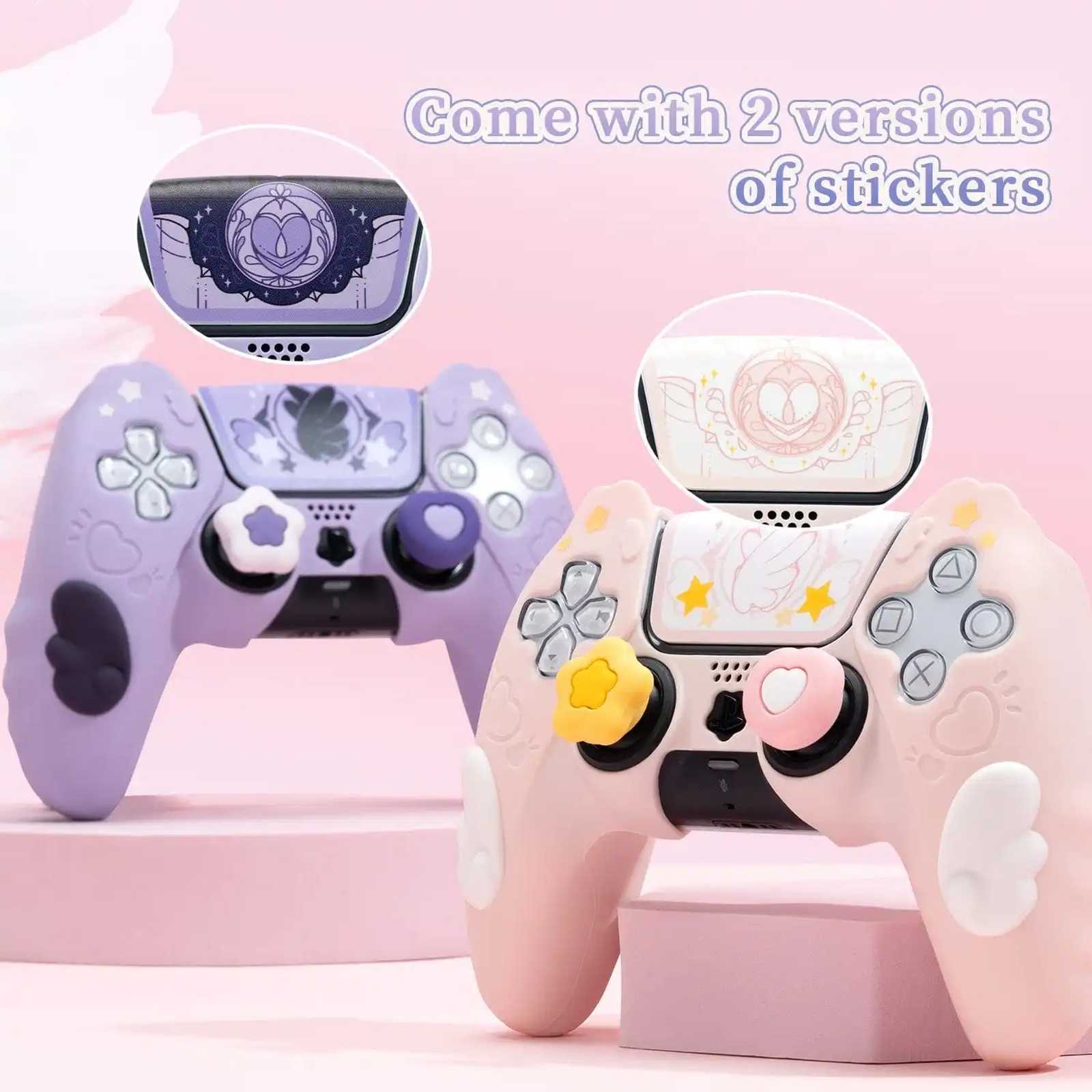 GeekShare Case Cover & Thumb Grips for PS5/SwitchPRO Controller Skin Star Wing