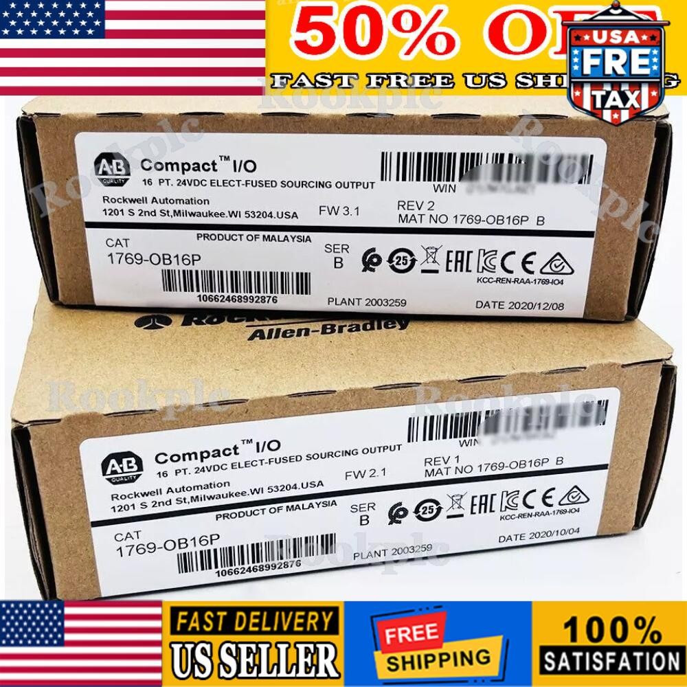 New Allen Bradley AB 1769-OB16P SER B CompactLogix 16 Pt D/O Module US Free Tax