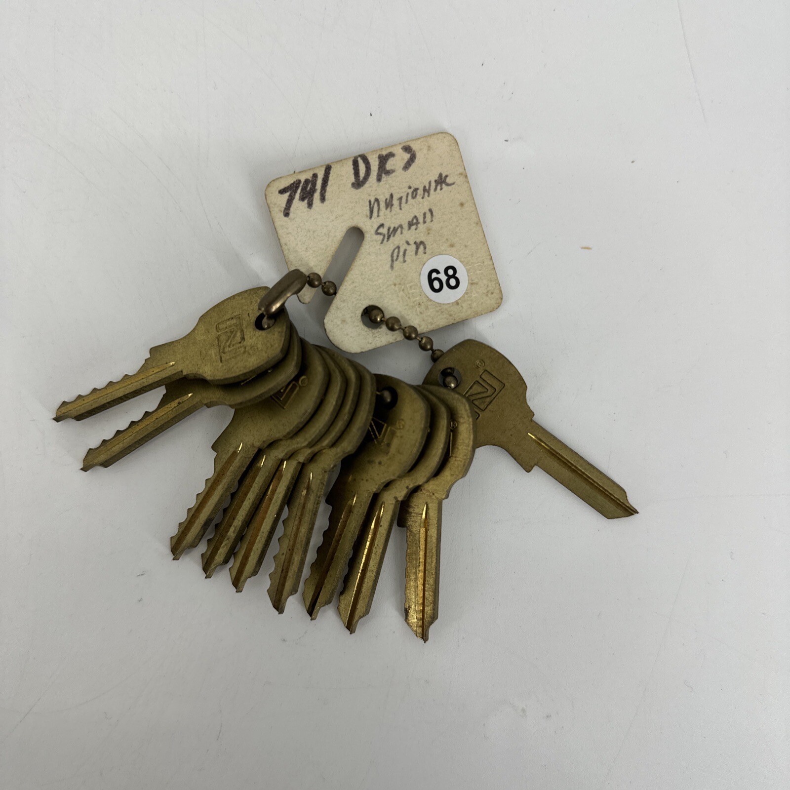 SET OF 10 National Small Pin 741DKS Lock Guide Master Key Set #0-9