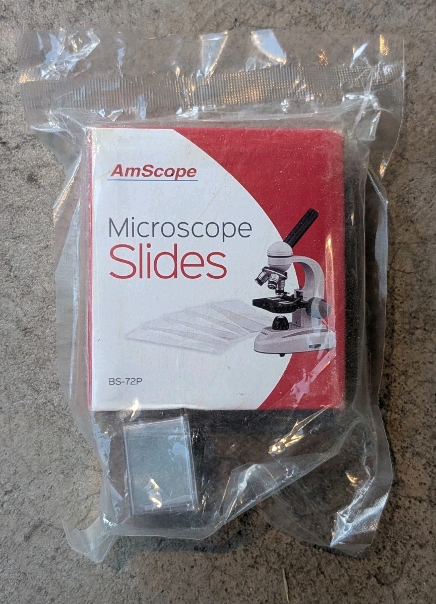 Amscope Microscope Slides (72 Pcs) & Covers (100 Pcs) BS-72P Clear Glass NEW