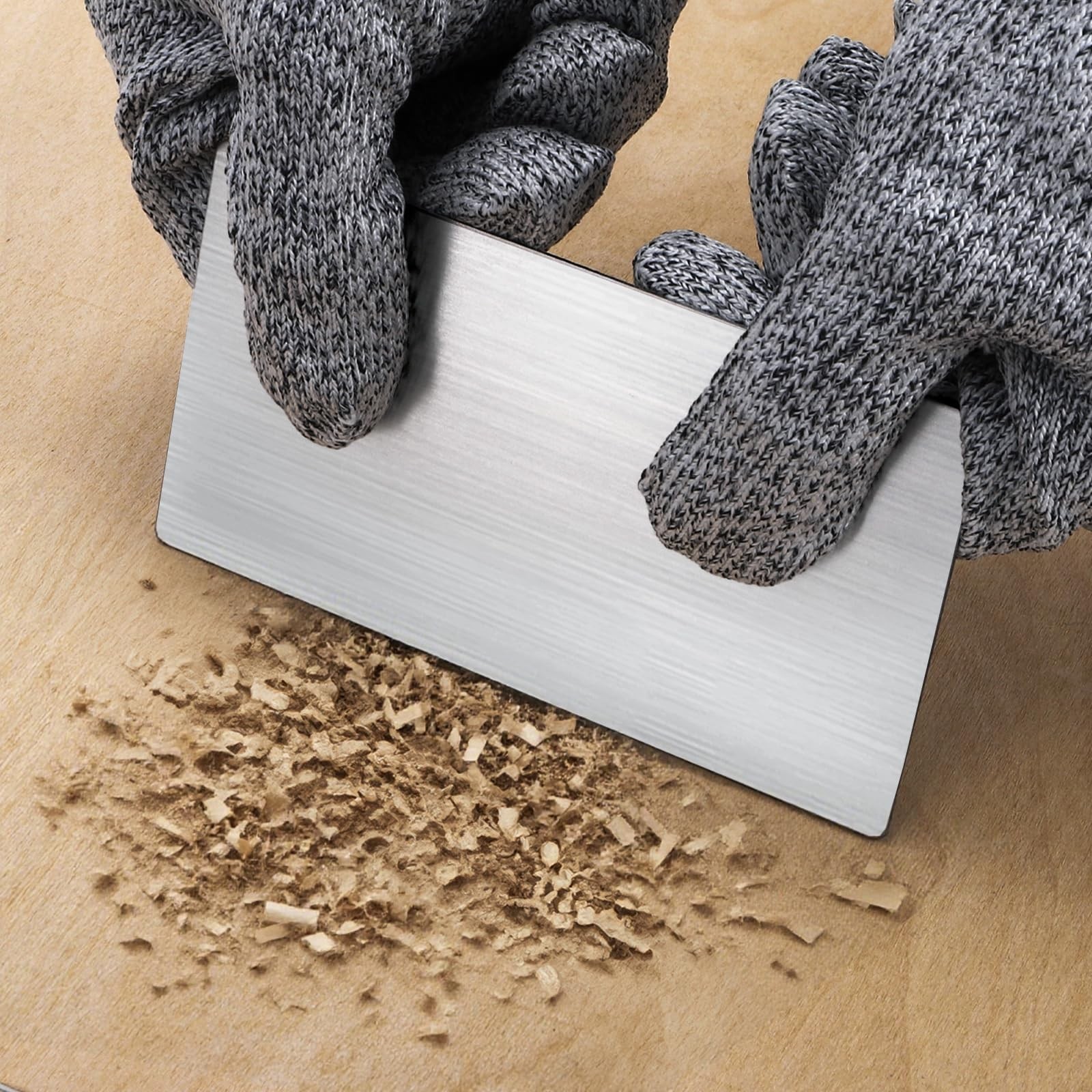7 Pack Cabinet Scraper Burnisher Set, Multi-shaped Card Scrapers with Burnish...