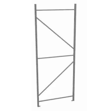 Tennsco Buf-48120 Upright Frame, 48 In D, 1 3/4 In W, Gray
