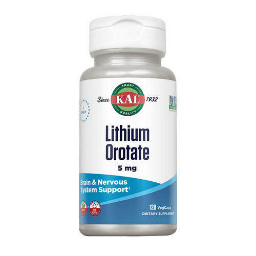 Lithium Orotate 120 Veg Caps By Kal