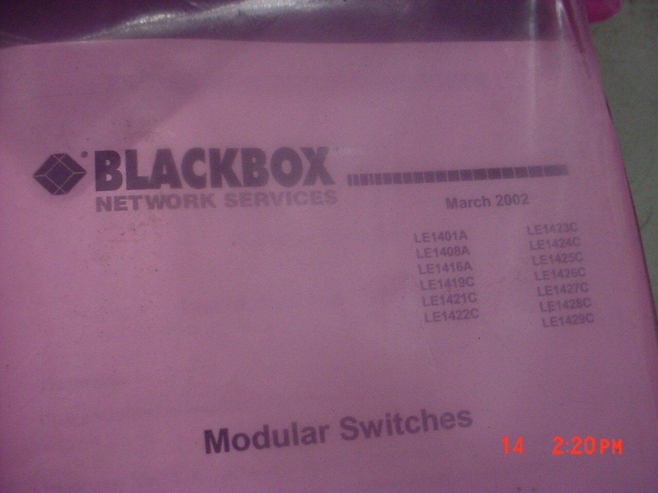 Blackbox Modular Switch LE1408A