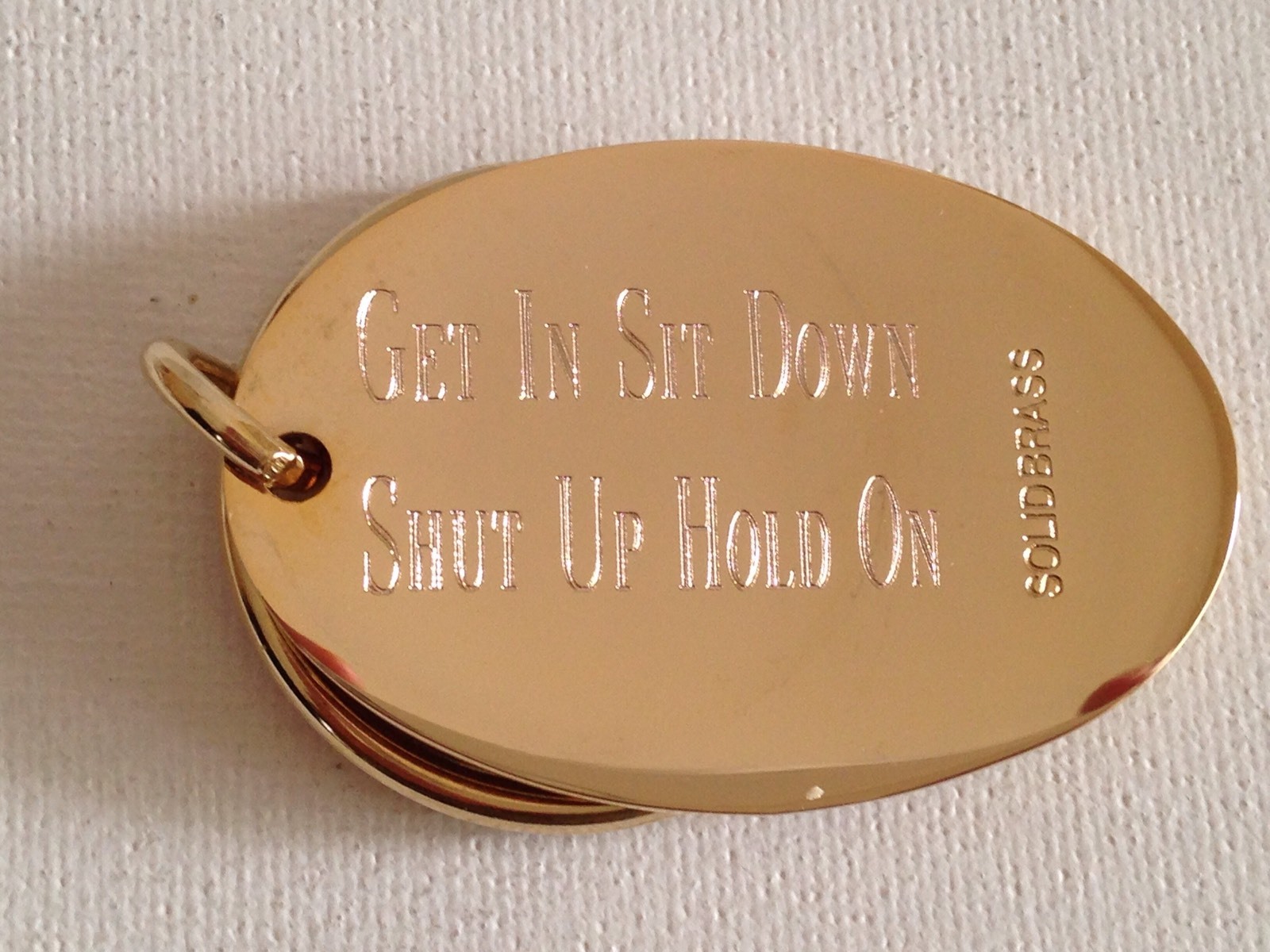 Lincoln Keychain Solid Brass Key Chain Personalized Free