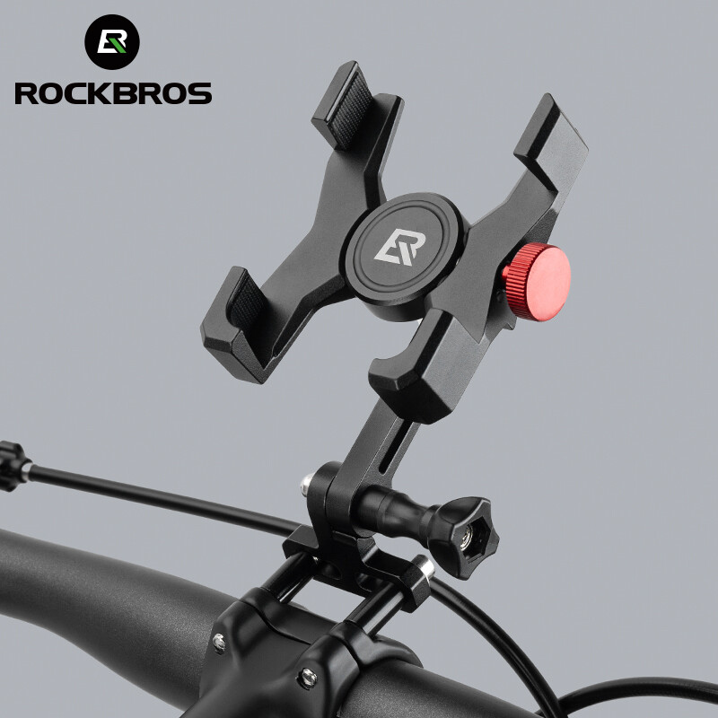 ROCKBROS Bike Phone Holder,Aluminum Phone Handlebar Mount for 4.7-7.1Inch Phones