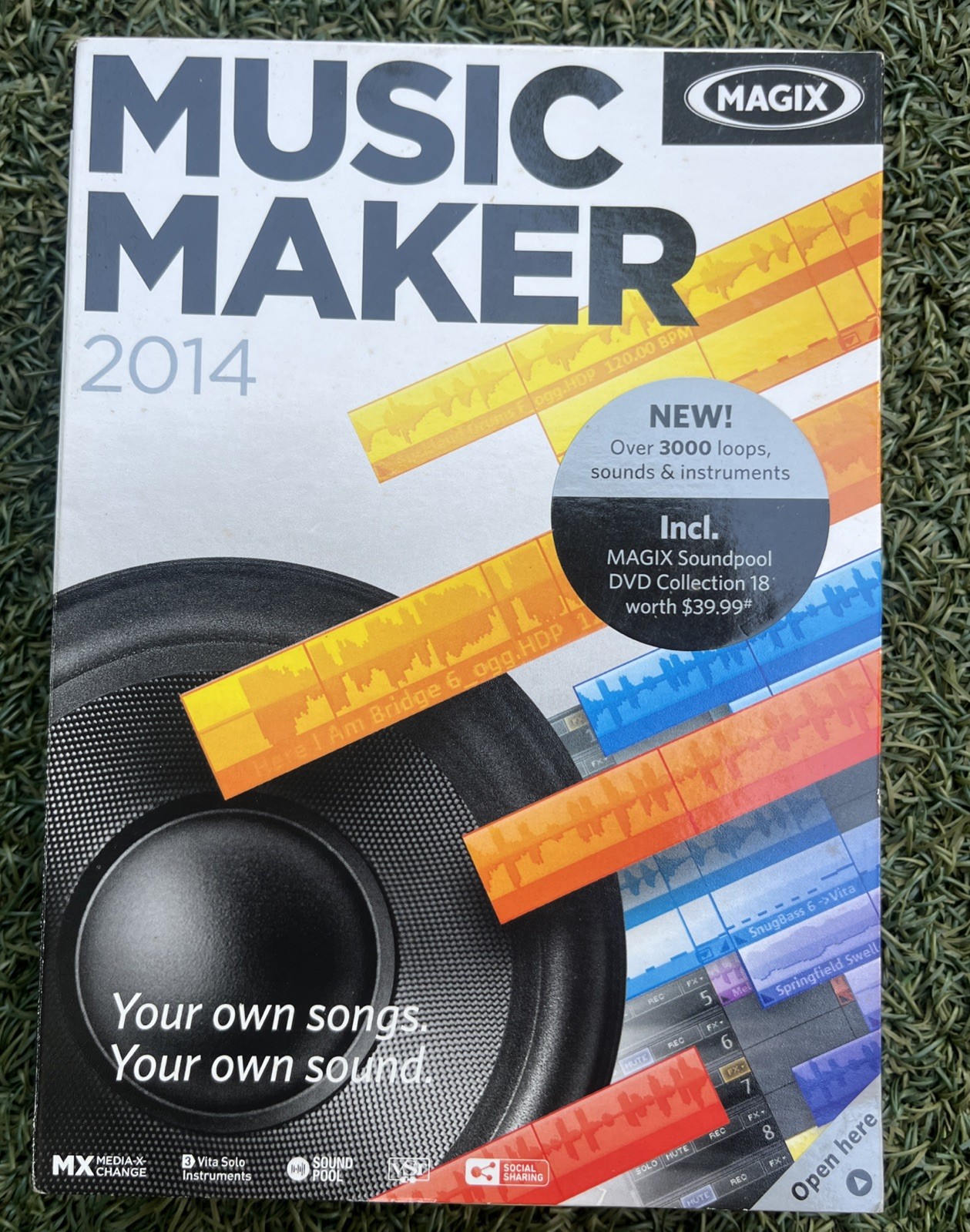 MAGIX Music Maker 2014 PC Software DVD Box Soundpool 18 Vista Win 7 Win 8