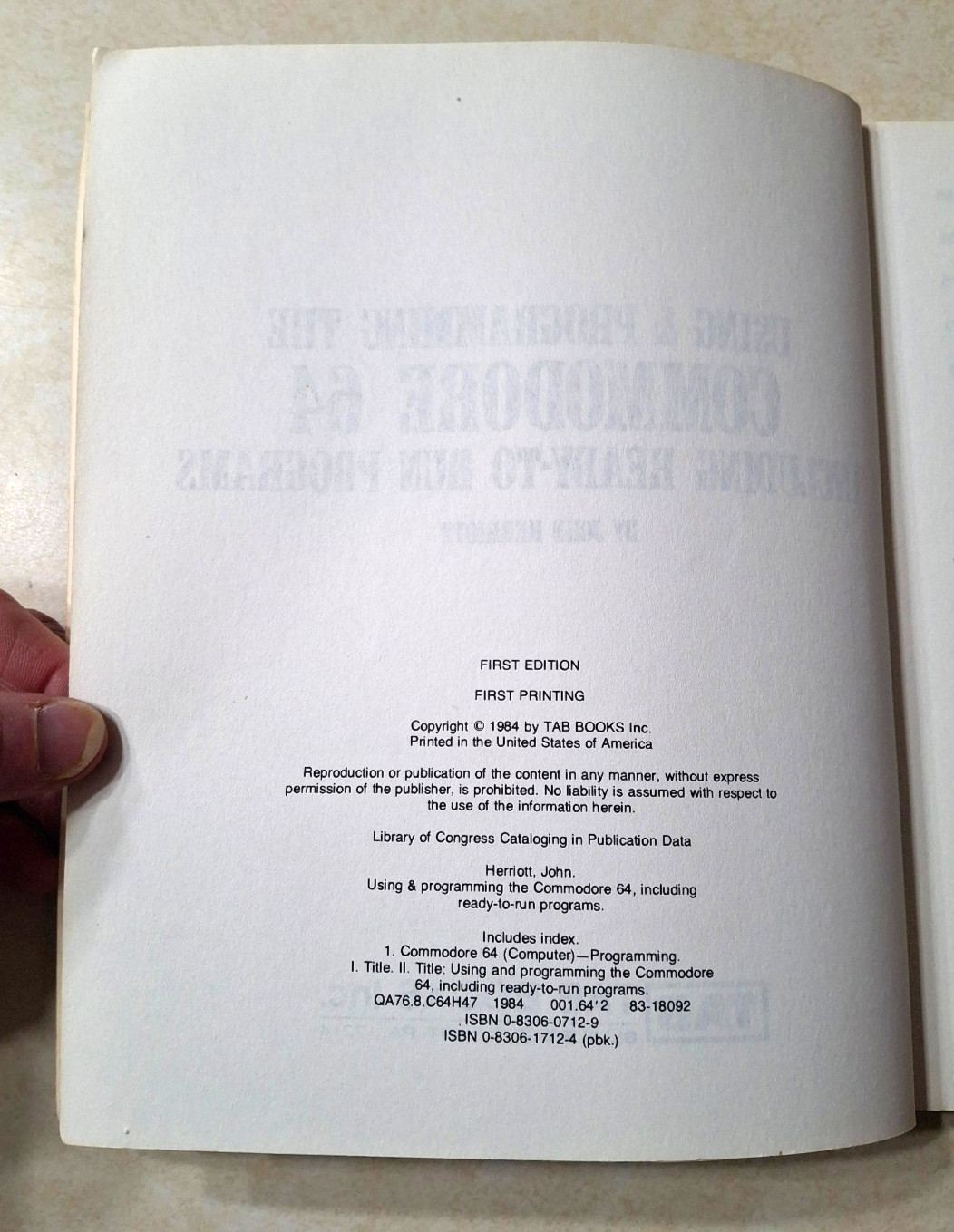 Using & Programming the Commodore 64 First Print Edition Programs Vintage 1984