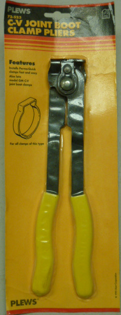 NOS! PLEWS CV JOINT BOOT CLAMP PLIERS, No. 72-523