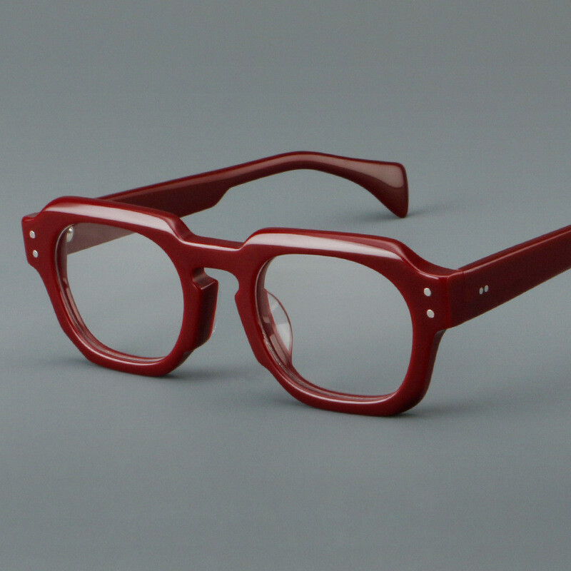 Retro Thick Acetate Eyeglasses Frames Glasses Full Rim Men Women Vintage