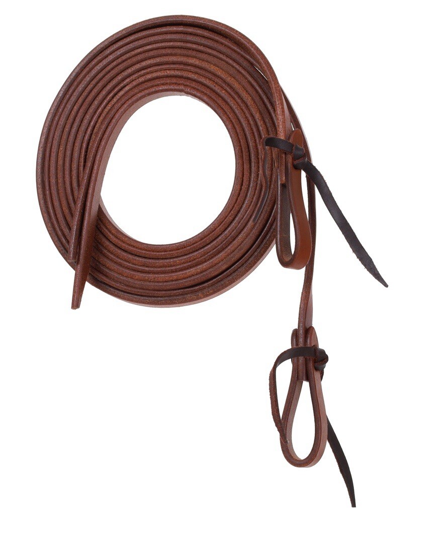 Showman 1/2" x 8' Oiled Harness Cow Leather Split Reins
