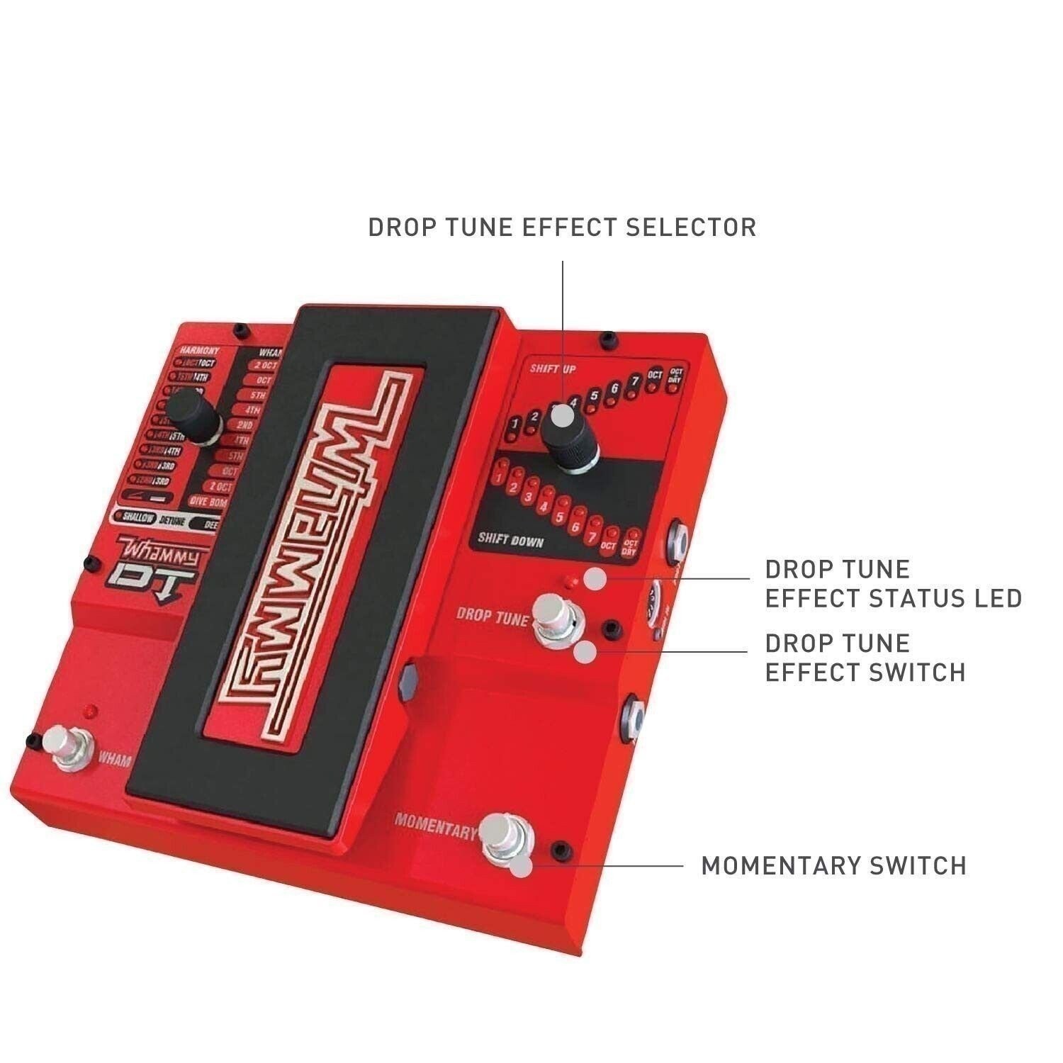 DigiTech Whammydtv-01 DT Drop Tune Guitar Effects Pedal -OPEN BOX