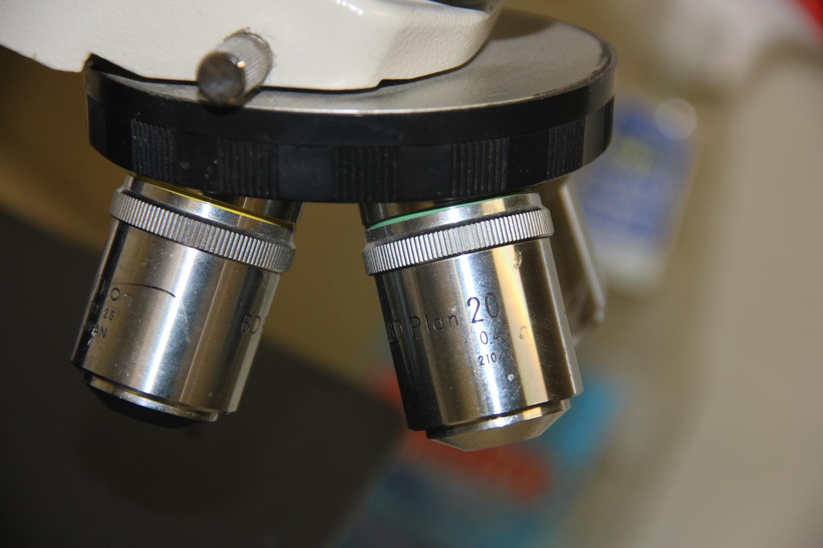 NIKON OPTIPHOT Microscope w/ Objectives and w/o Head