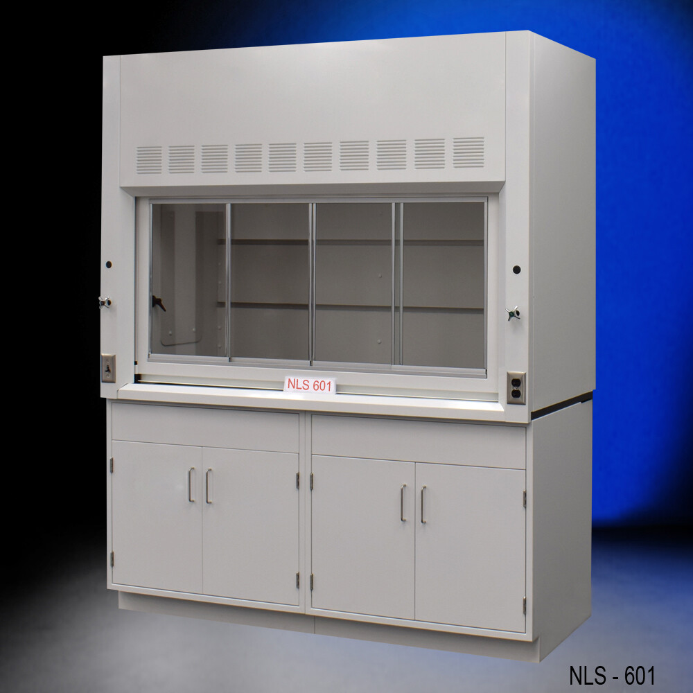 Chemical 6' Fume Hood w/ General Storage / Service Valves / Epoxy Top E1-191