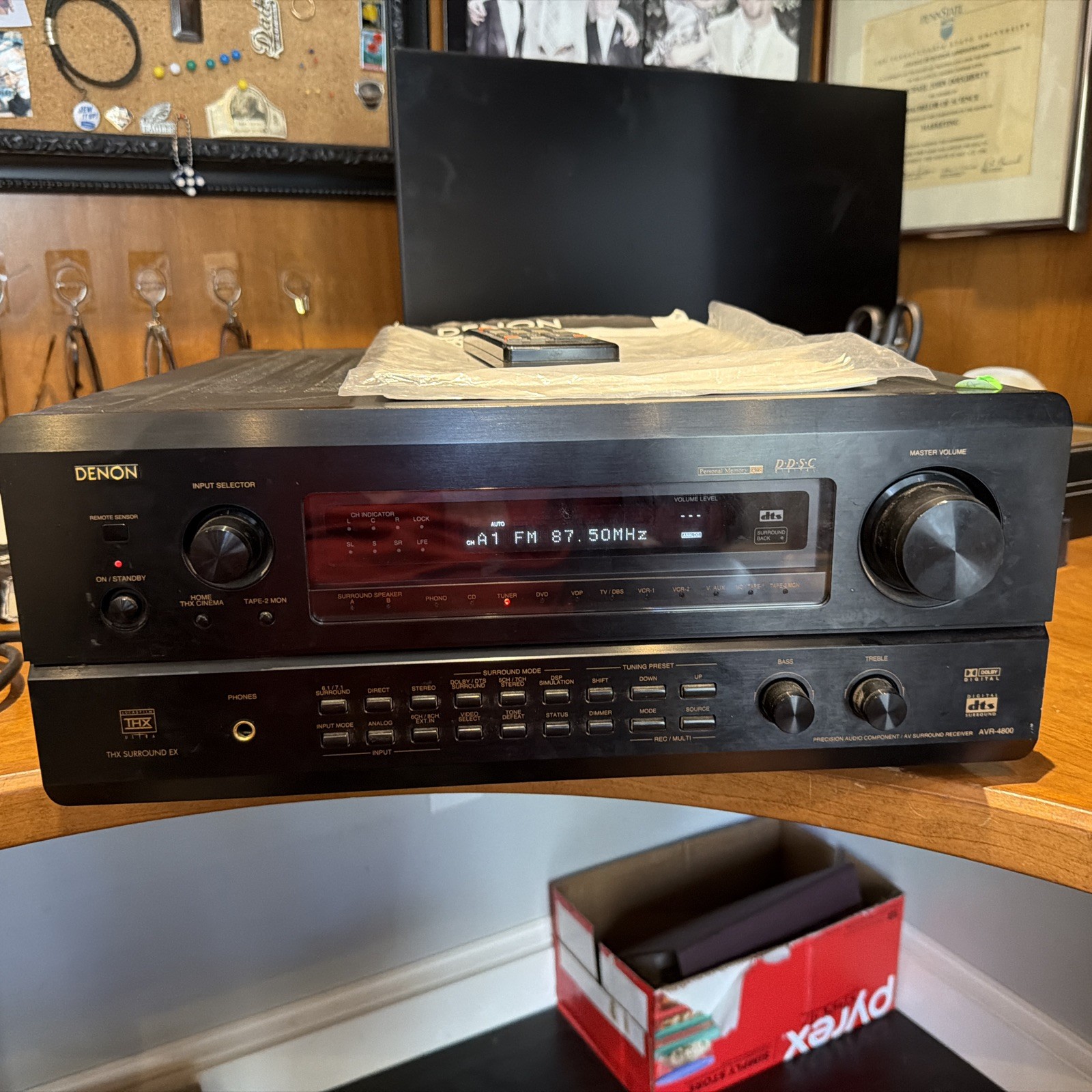 Denon AVR-4800 Precision Audio Component AV Surround Receiver W/ Phono Input