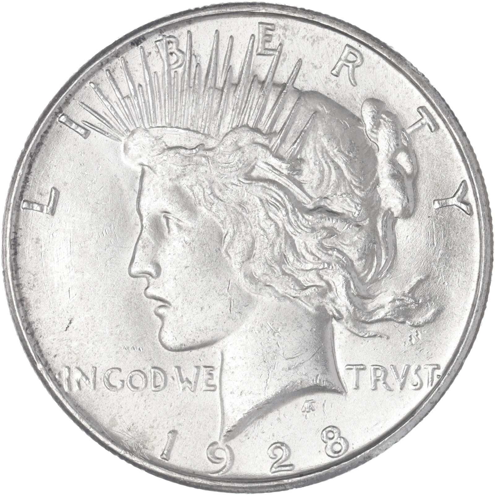 1928 S Peace Dollar BU See Pics K708