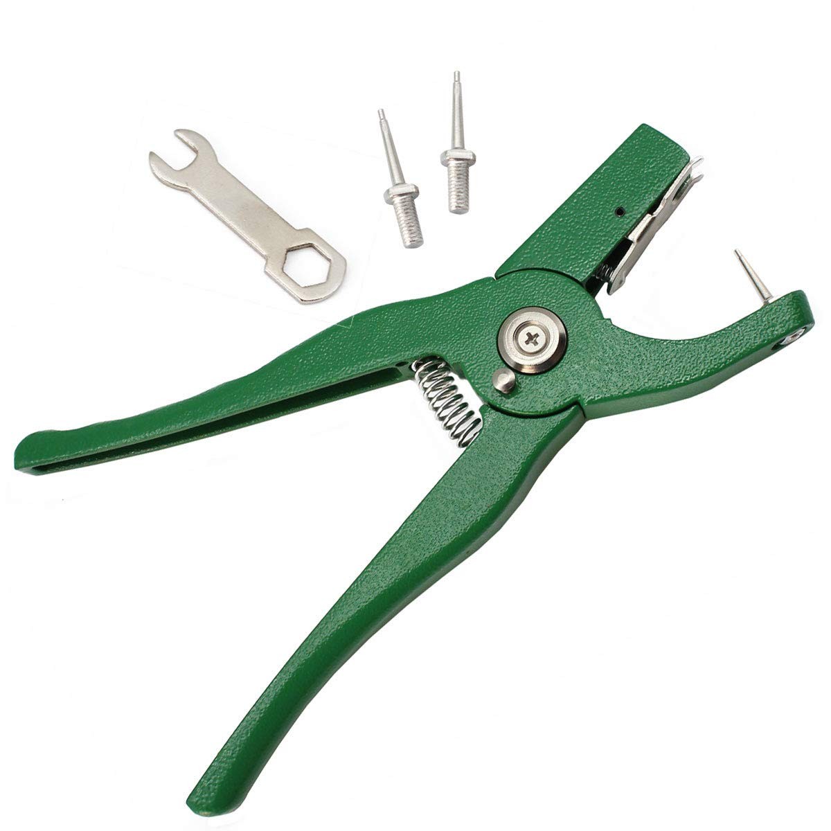 Livestock Animal Ear Tagging Pliers 50*18mm, Tags With Plier(green,m)