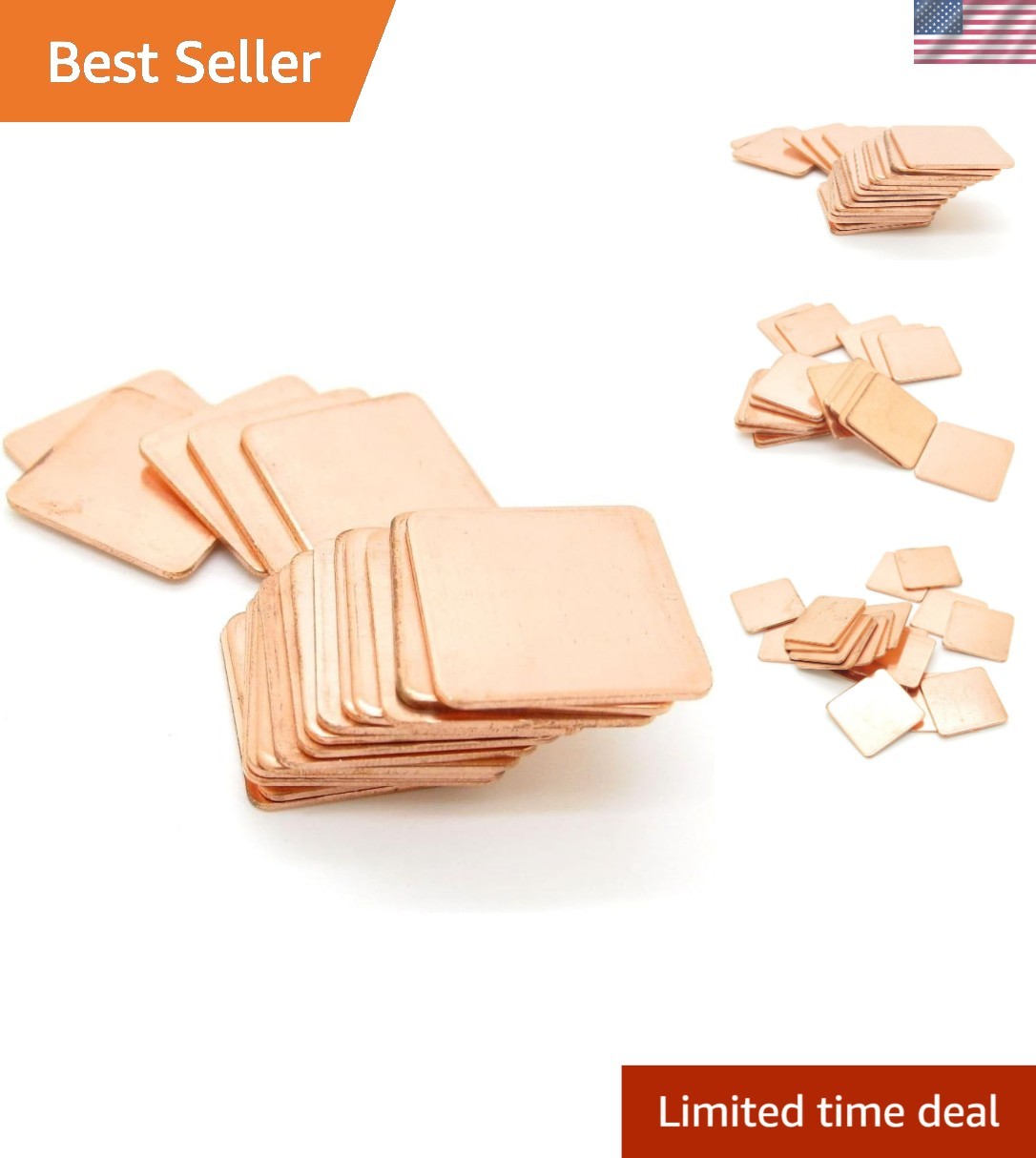 Reliable 20 Pack Copper Thermal Heatsink Pads 20mm x 20mm - Prevent Overheating
