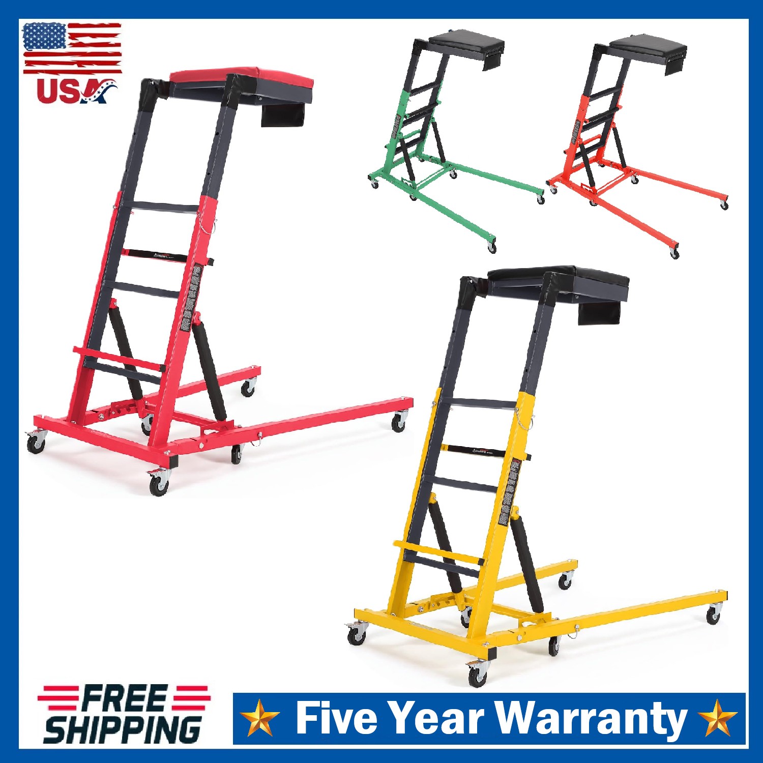 Topside Automotive Engine Creeper ,400LBS Adjustable Height Auto Garage Creepers