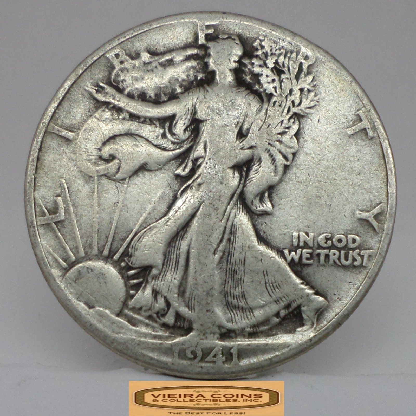 1941 Walking Liberty Half Dollar, 90% Silver - #C59133NQ
