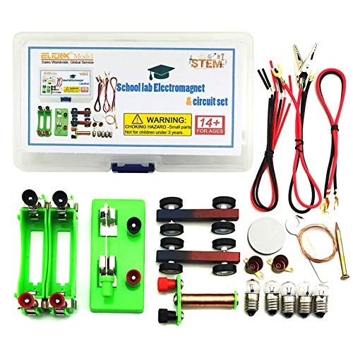 DIY Physics Experiment Kit - Electromagnet & Basic Electricity Circuit Model for